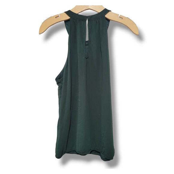 Express Women’s Hunter Green Embellished Halter Top – Size Medium - Picture 4 of 9